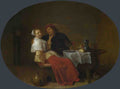 Hendrick Sorgh Two Lovers at Table A4 Photo Print