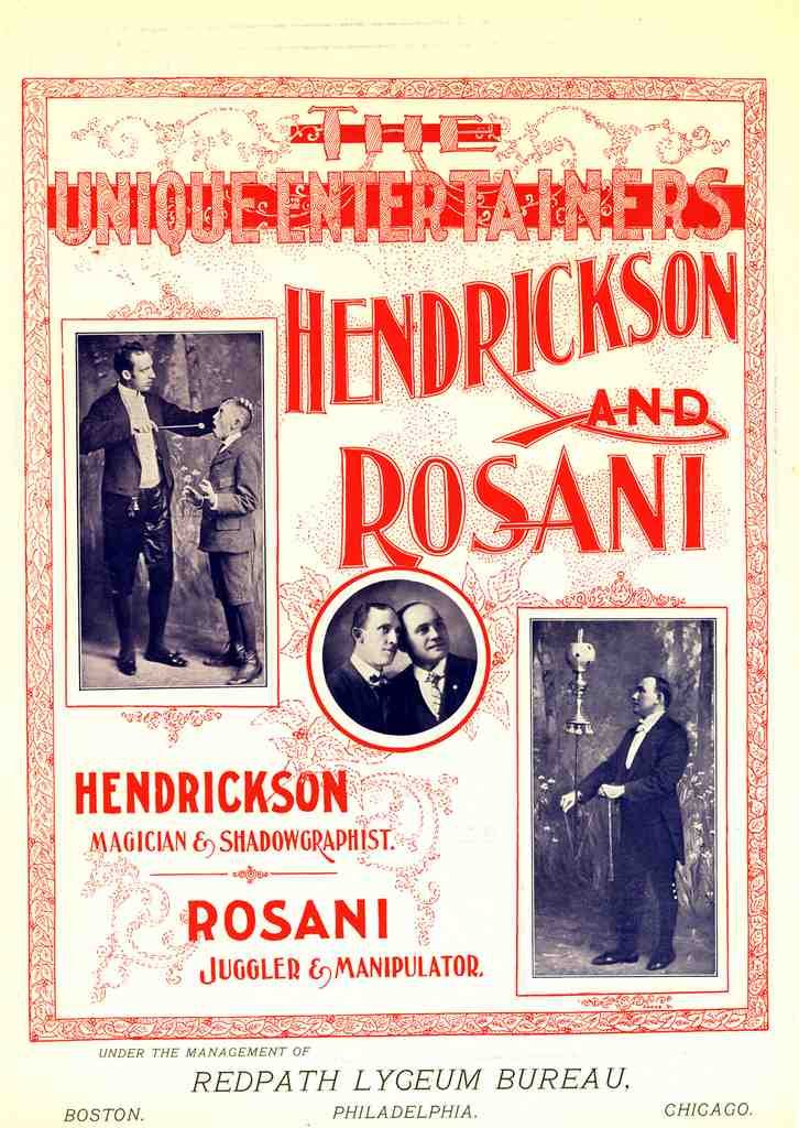 Hendrickson 2 Magic Magician Vintage A4 Photo Print