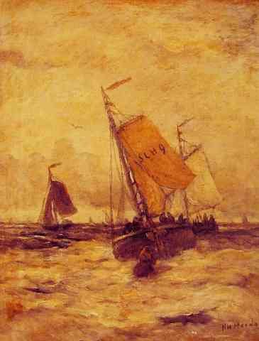 Hendrik Willem Mesdag On A Stormy Sea A4 Photo Print