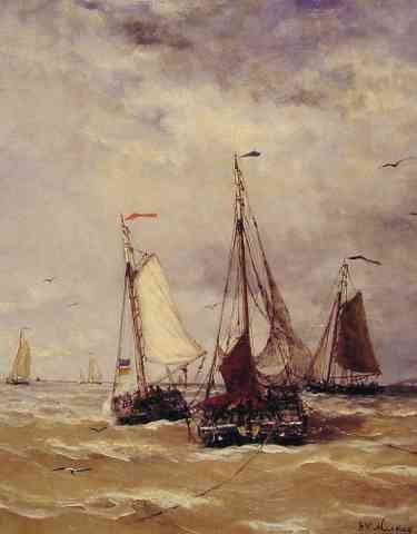 Hendrik Willem Mesdag Preparations For Departure A4 Photo Print