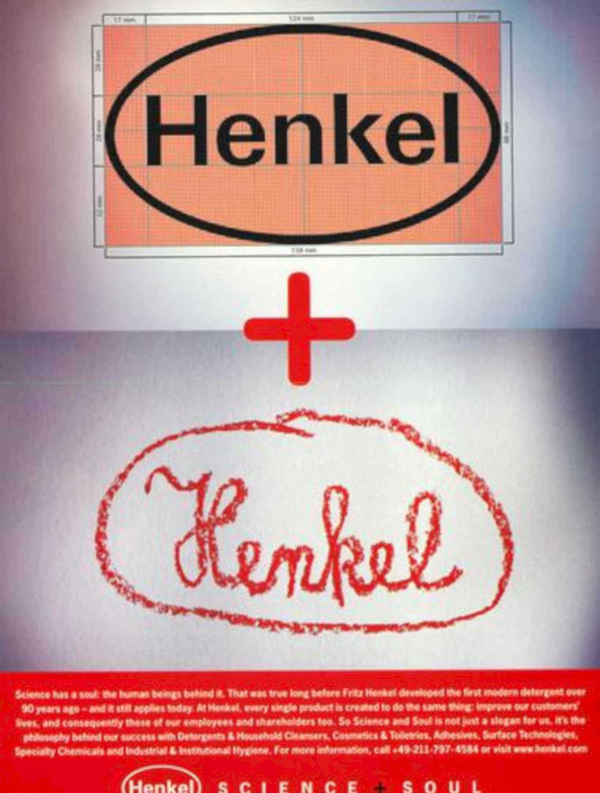 Henkel Logo Science Vintage Retro Advert Poster A4 Photo Print