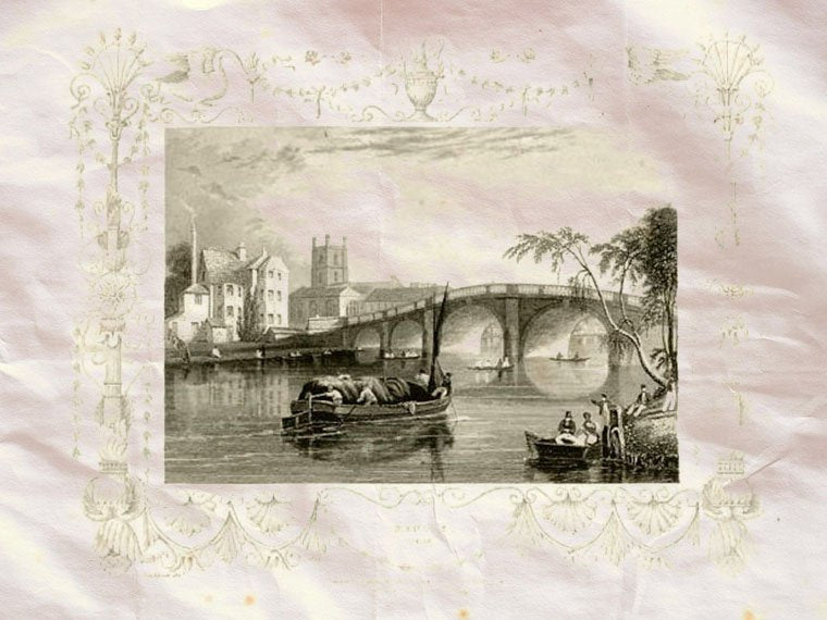 Henley Oxon Thames Great Britain 1834 Vintage A4 Photo Print
