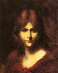 Henner Jean Jacques A Red Haired Beauty A4 Photo Print