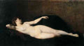 Henner Jean Jacques Donna Sul Divano Nero A4 Photo Print