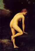 Henner Jean Jacques The Bather A4 Photo Print