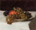 Henri Fantin Latour apples and grapes 1870 Art A4 Photo Print UK