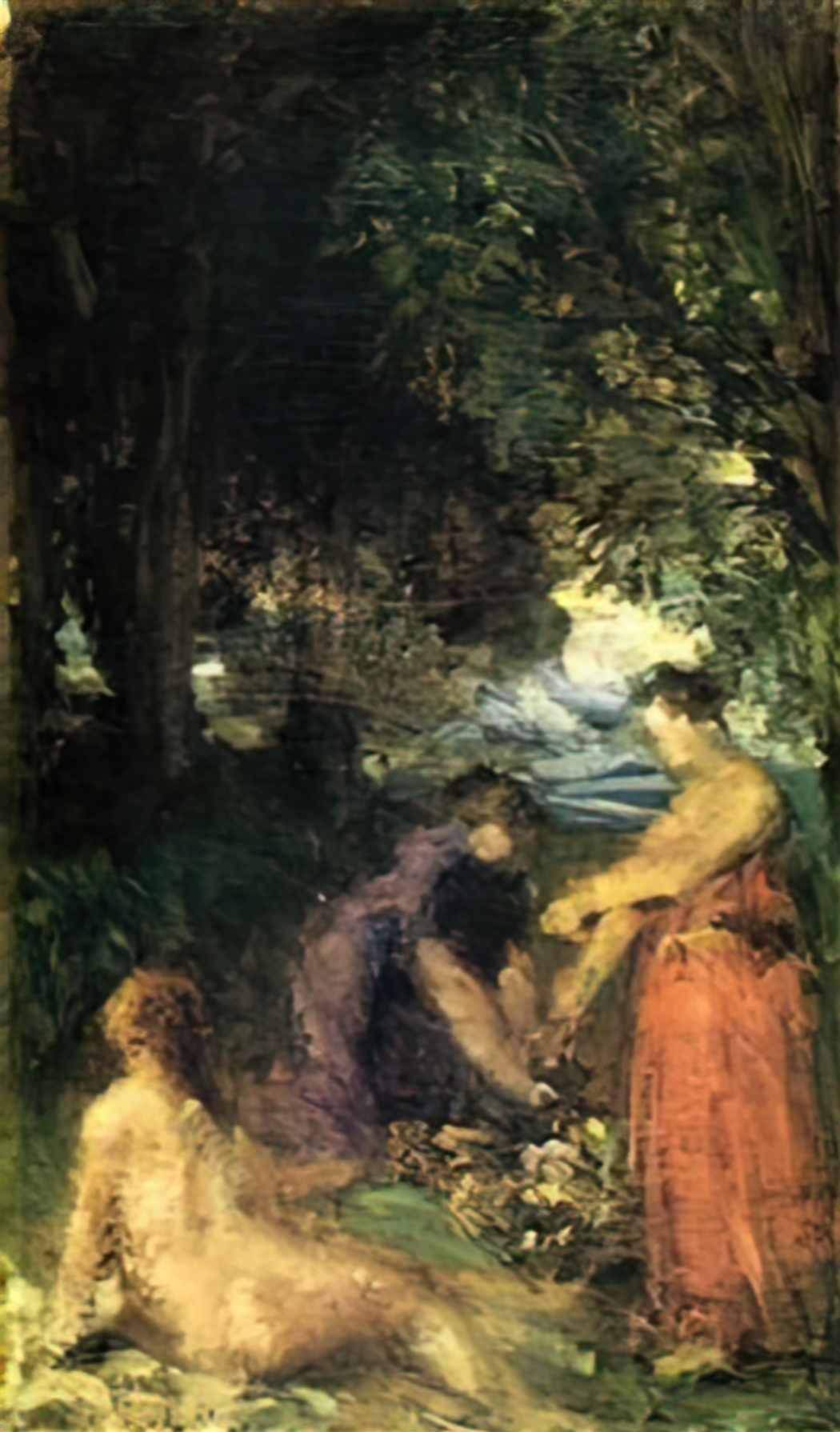Henri Fantin Latour bathers i Art A4 Photo Print