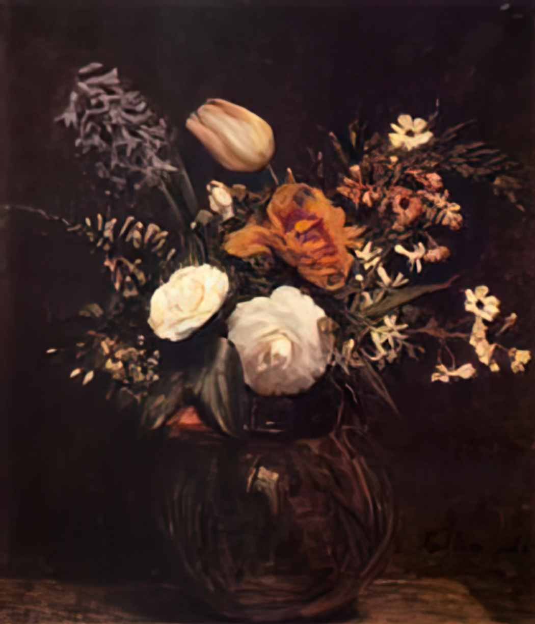 Henri Fantin Latour flowers Art A4 Photo Print