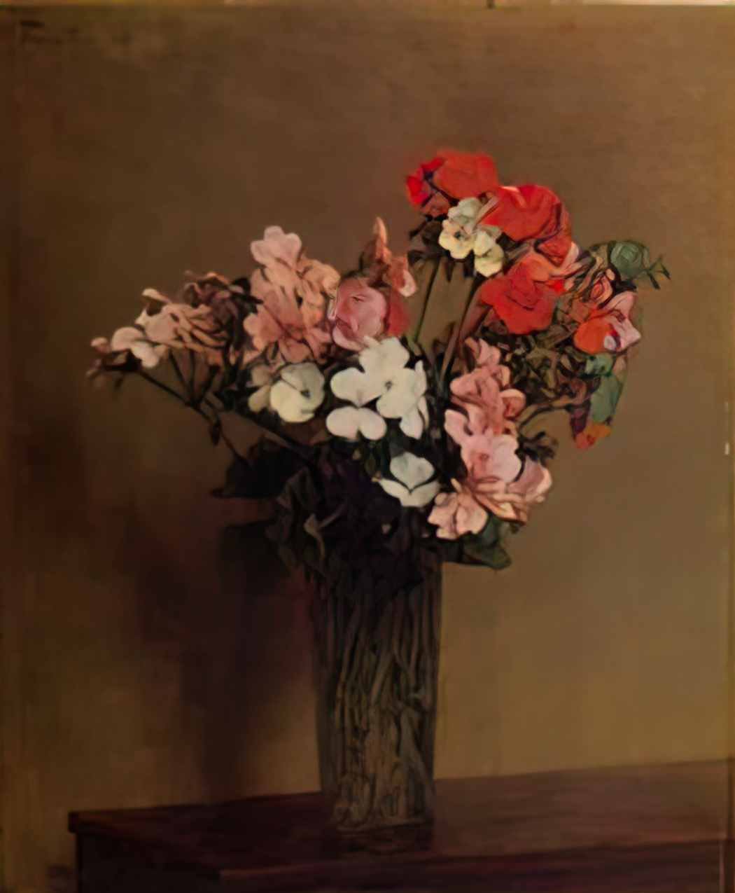 Henri Fantin Latour geraniums 1888 Art A4 Photo Print