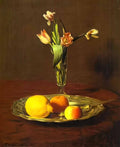 Henri Fantin Latour lemons apples and tulips 1865 Art A4 Photo Print