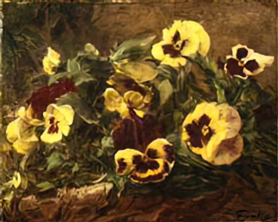 Henri Fantin Latour pansies 1903 Art A4 Photo Print UK