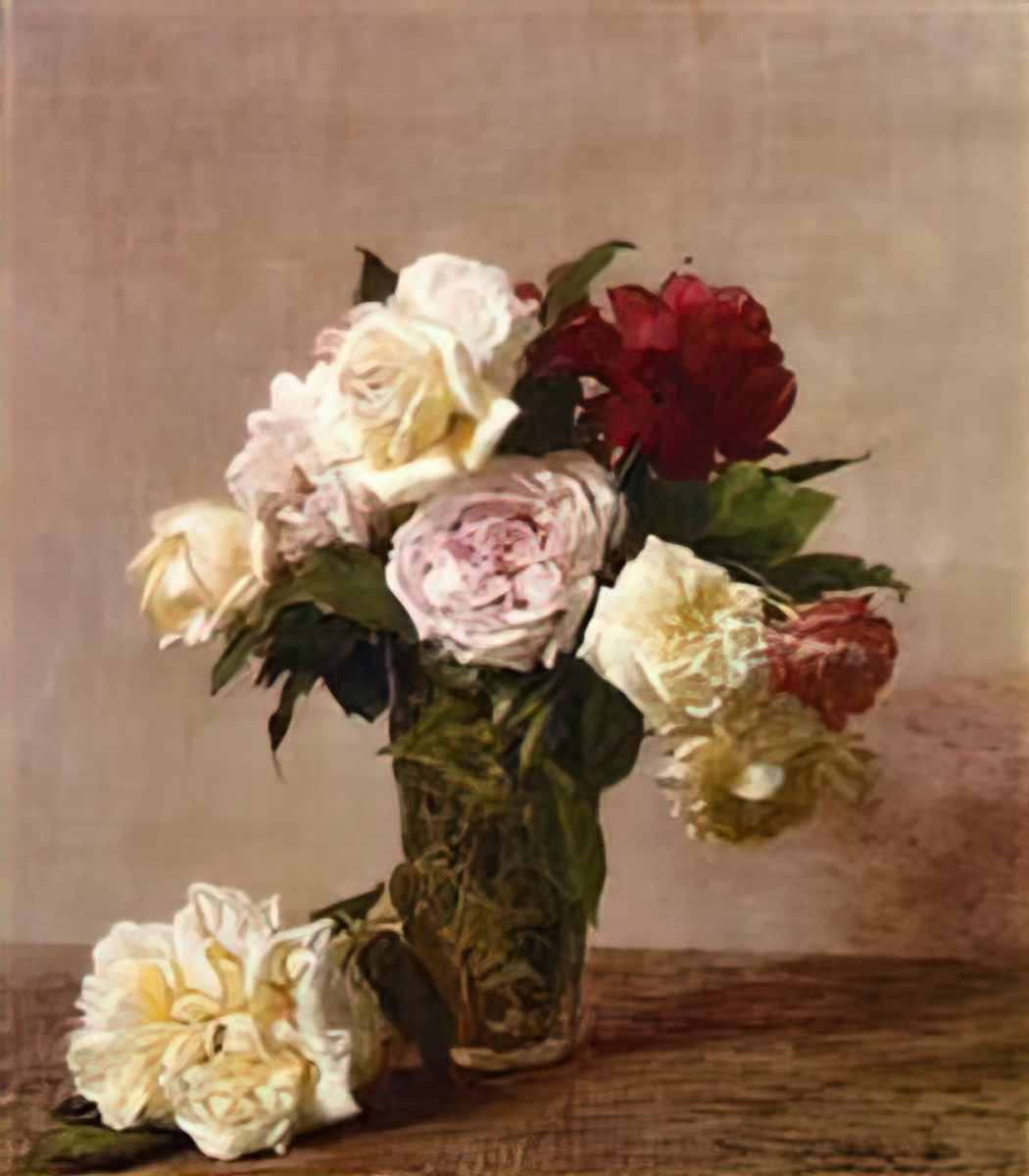 Henri Fantin Latour roses 1885 1 Art A4 Photo Print UK