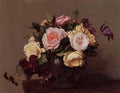 Henri Fantin Latour roses and clematis 1883 Art A4 Photo Print