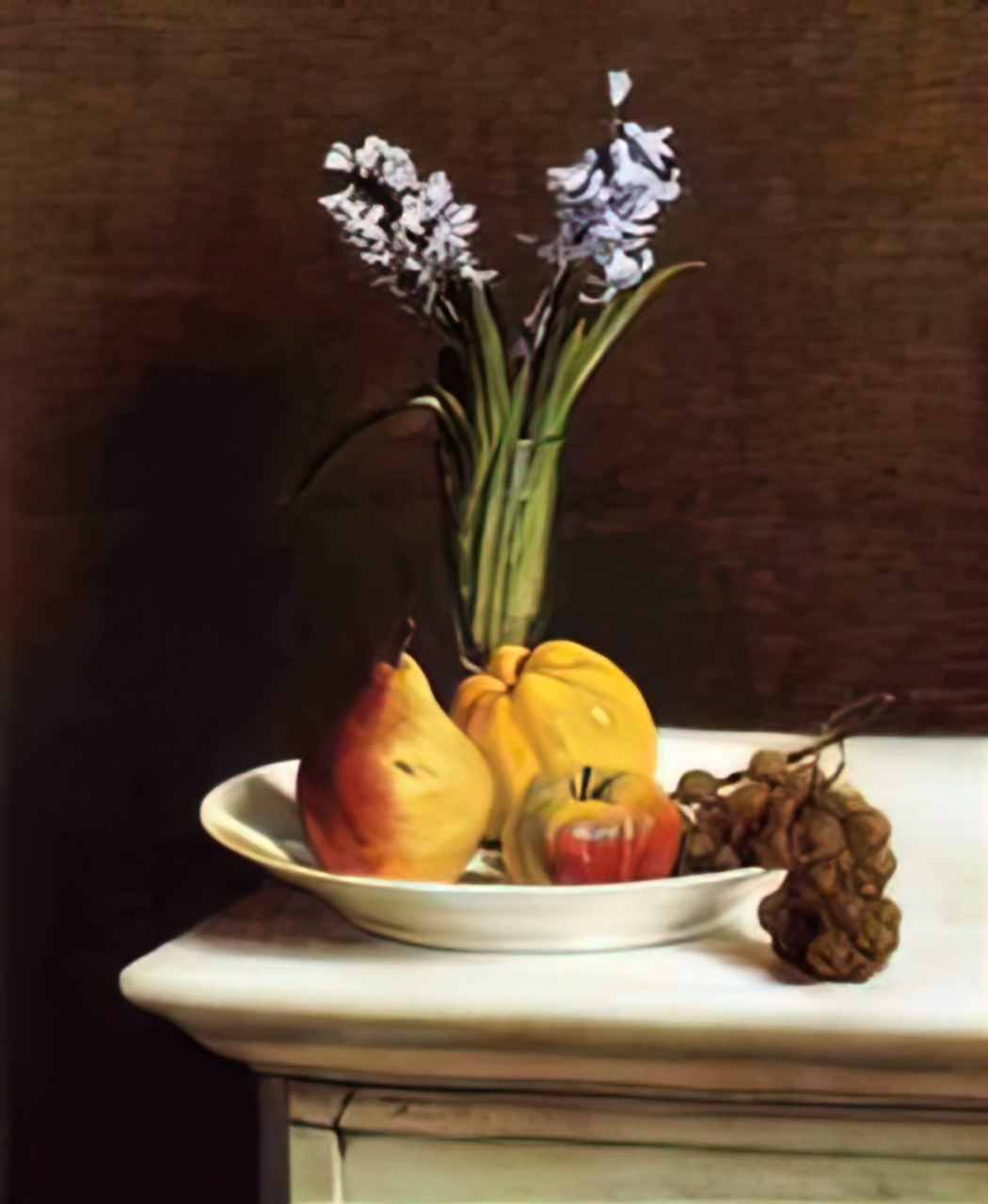 Henri Fantin Latour still life hyacinths and fruit 1865 Art A4 Photo Print