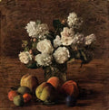 Henri Fantin Latour still life roses and fruit 1878 Art A4 Photo Print
