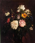 Henri Fantin Latour still life with flowers 1862 Art A4 Photo Print