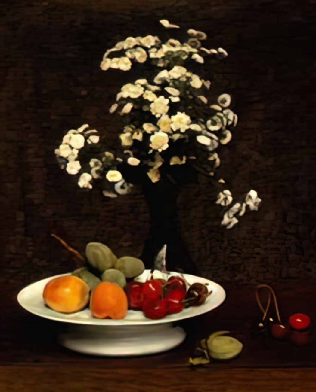 Henri Fantin Latour still life with flowers 1864 Art A4 Photo Print