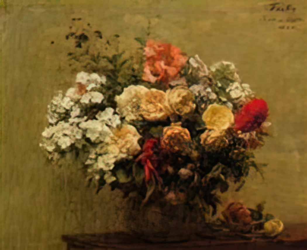 Henri Fantin Latour summer flowers 1880 Art A4 Photo Print