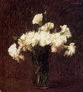 Henri Fantin Latour white carnations 1904 Art A4 Photo Print UK