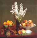 Henri Fantin Latour white rockets and fruit 1869 Art A4 Photo Print UK