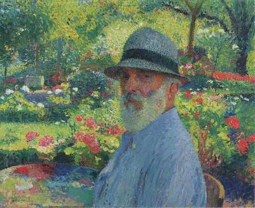 Henri Martin Self Portrait In The Garden A4 Photo Print