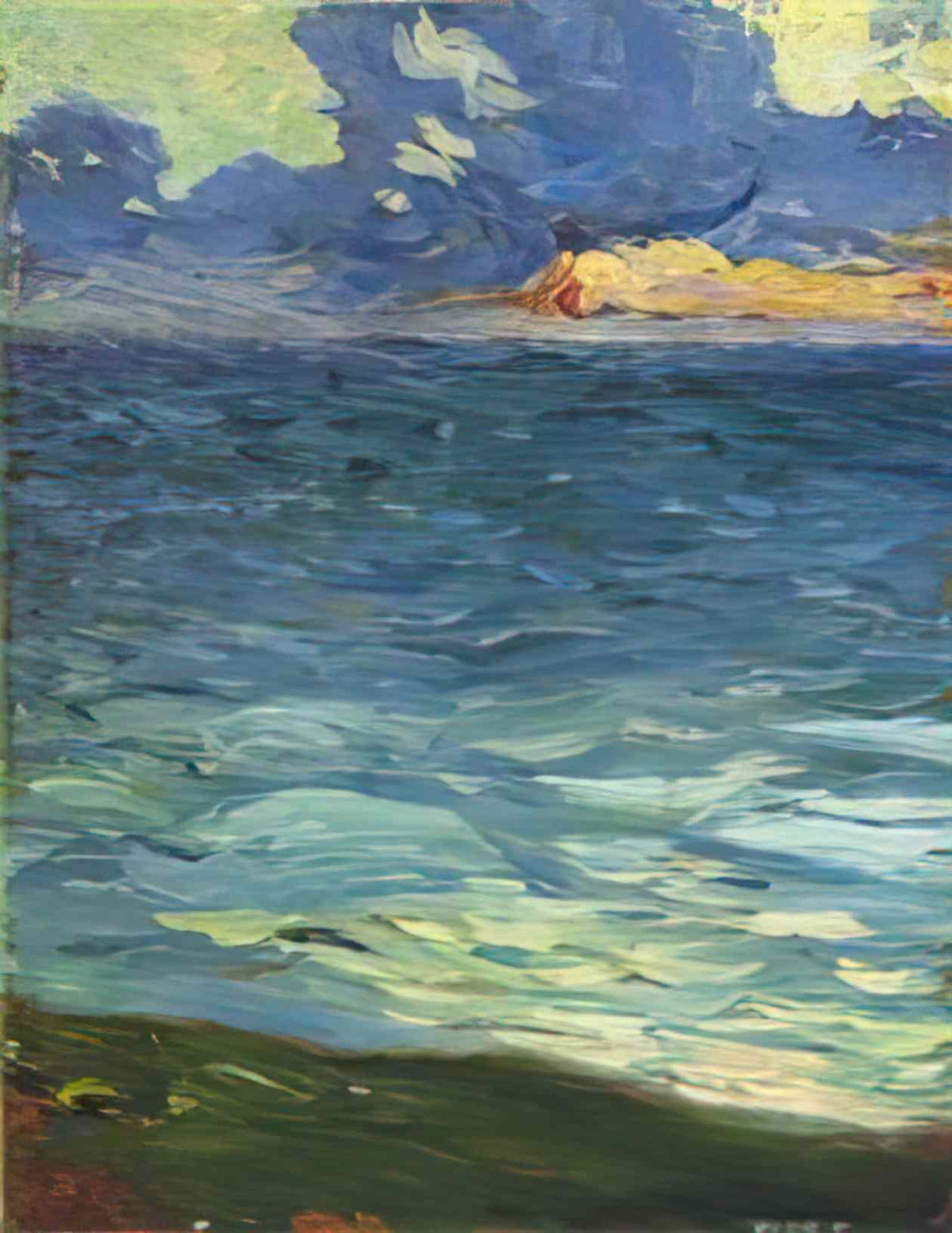 Henri Martin by the sea Art A4 Photo Print