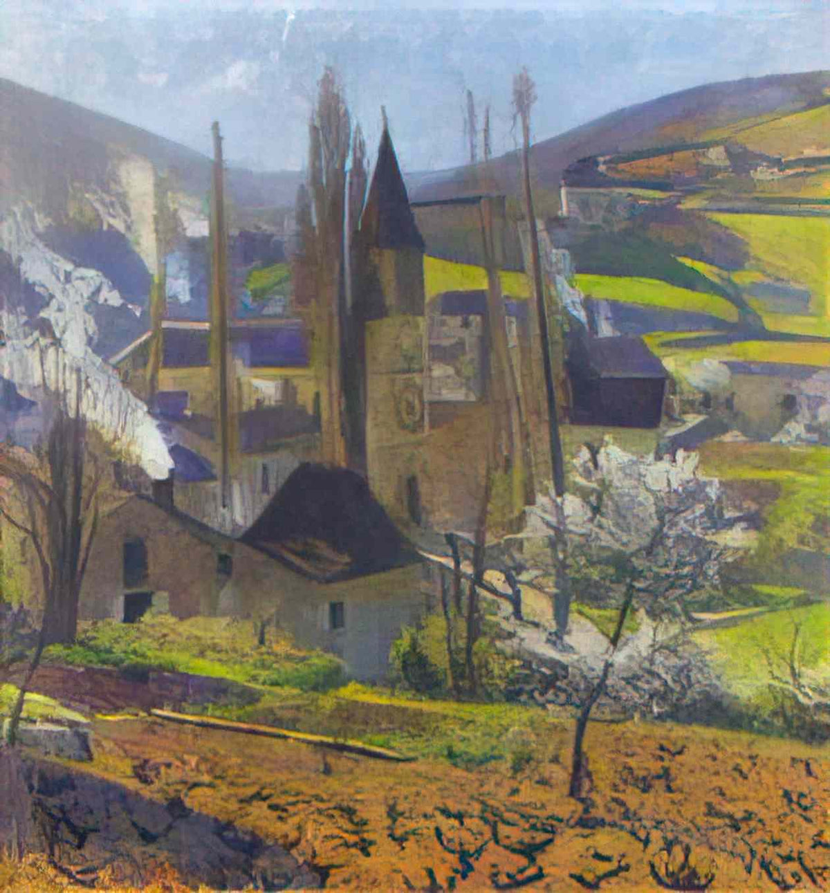 Henri Martin labastide in spring behind the presbytere Art A4 Photo Print