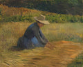Henri Martin peasant woman in the fields Art A4 Photo Print