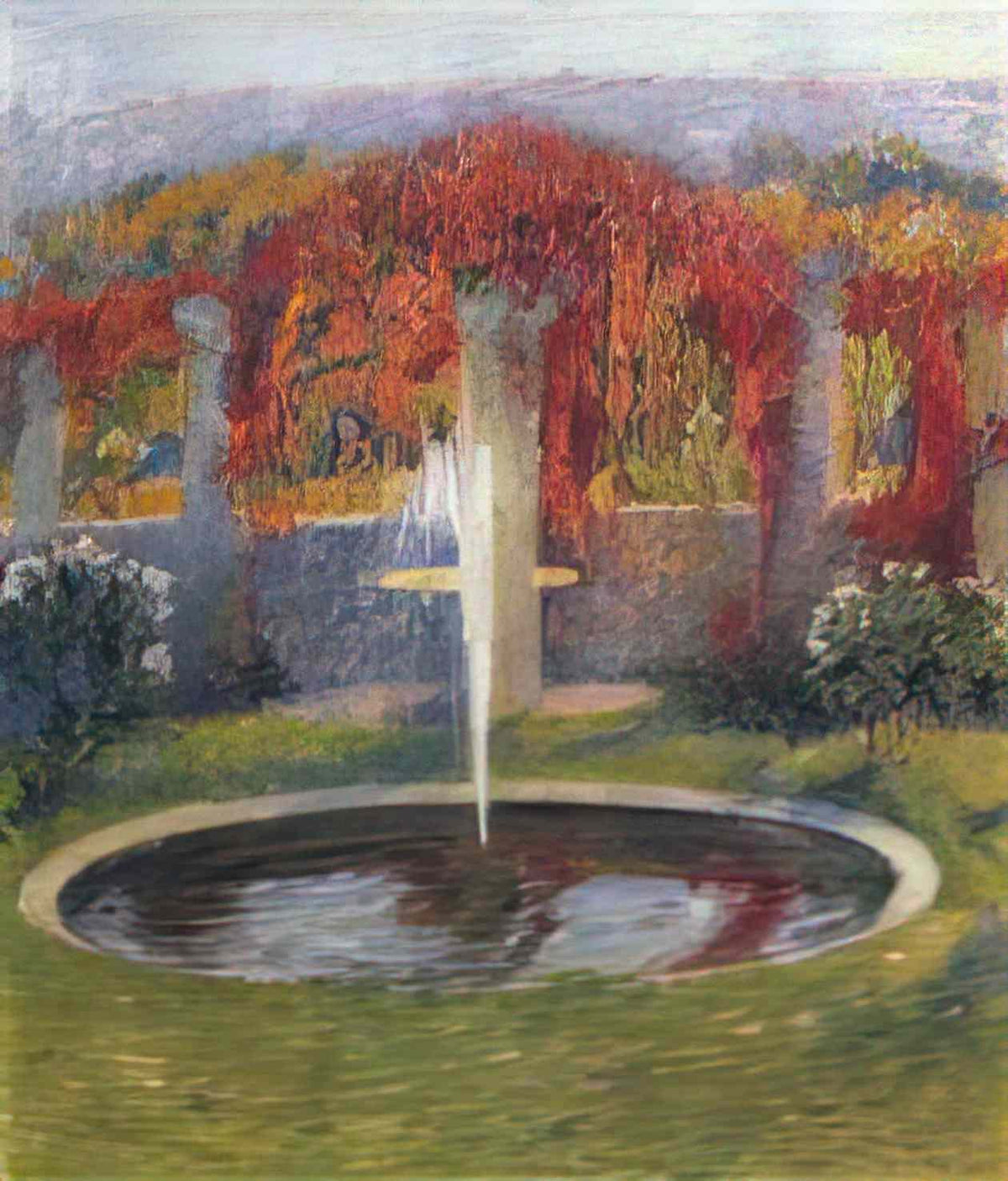 Henri Martin pool manor de marquayrol Art A4 Photo Print
