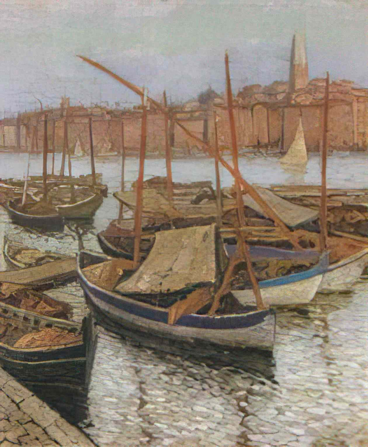Henri Martin sailboats in the port 1 Art A4 Photo Print