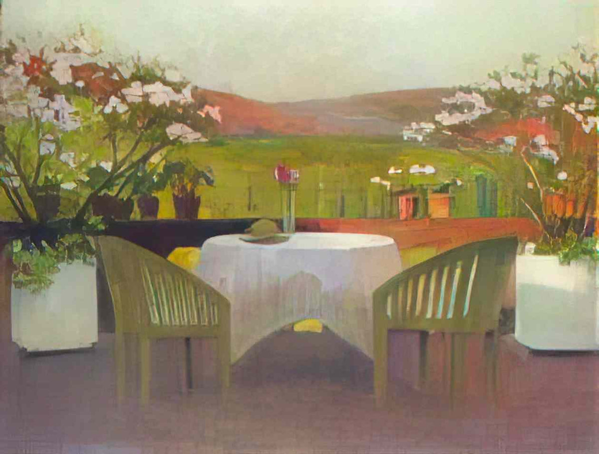 Henri Martin terrace in marquayrol Art A4 Photo Print