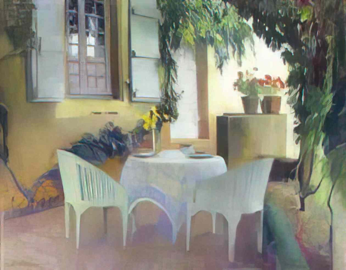Henri Martin terrace of the manor in marquayrol Art A4 Photo Print
