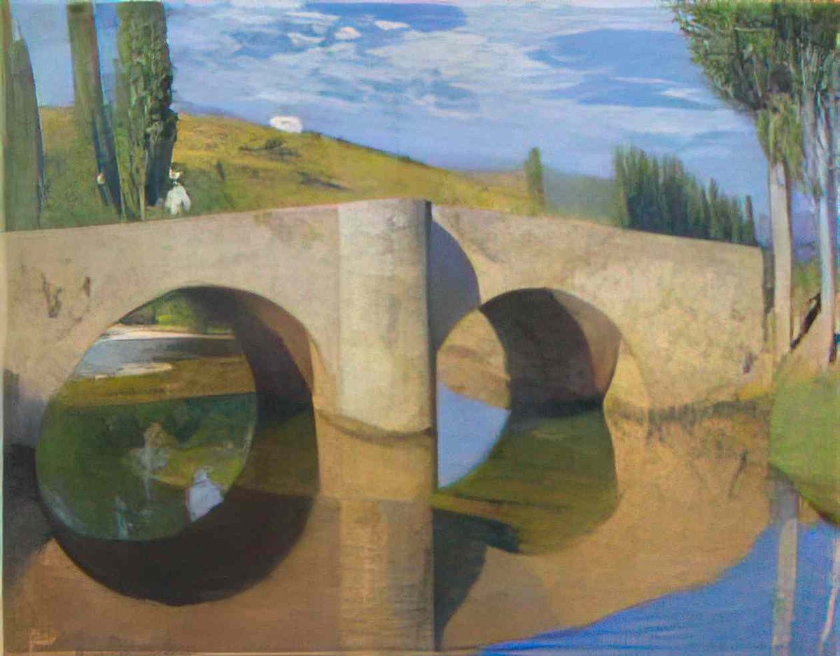 Henri Martin the bridge in labastide du vert 1905 Art A4 Photo Print