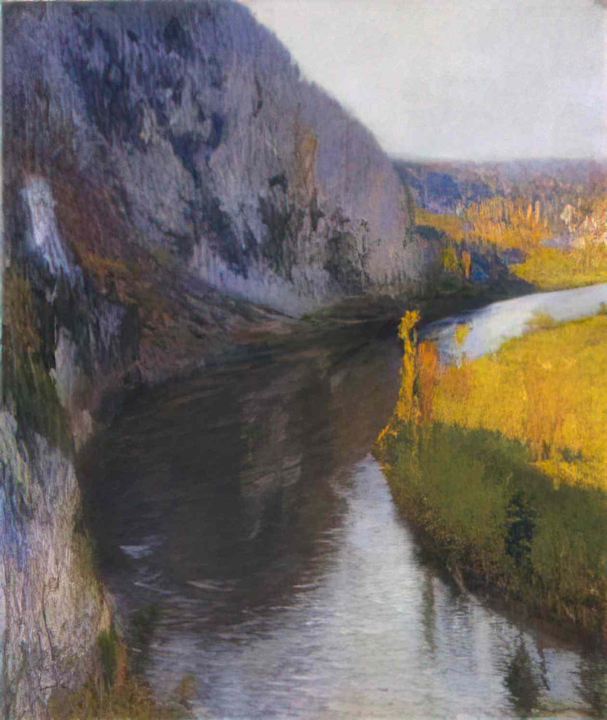 Henri Martin the cliffs of lot Art A4 Photo Print
