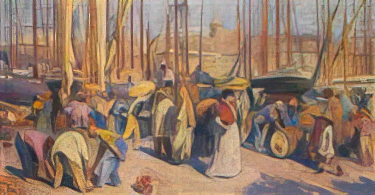 Henri Martin the port of marseilles 1 Art A4 Photo Print