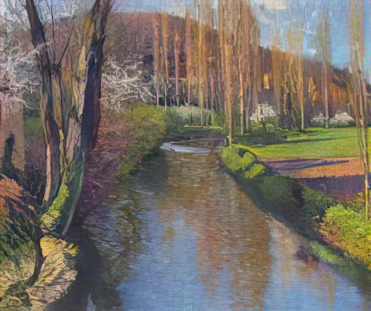Henri Martin mystic scene 1895 Art A4 Photo Print