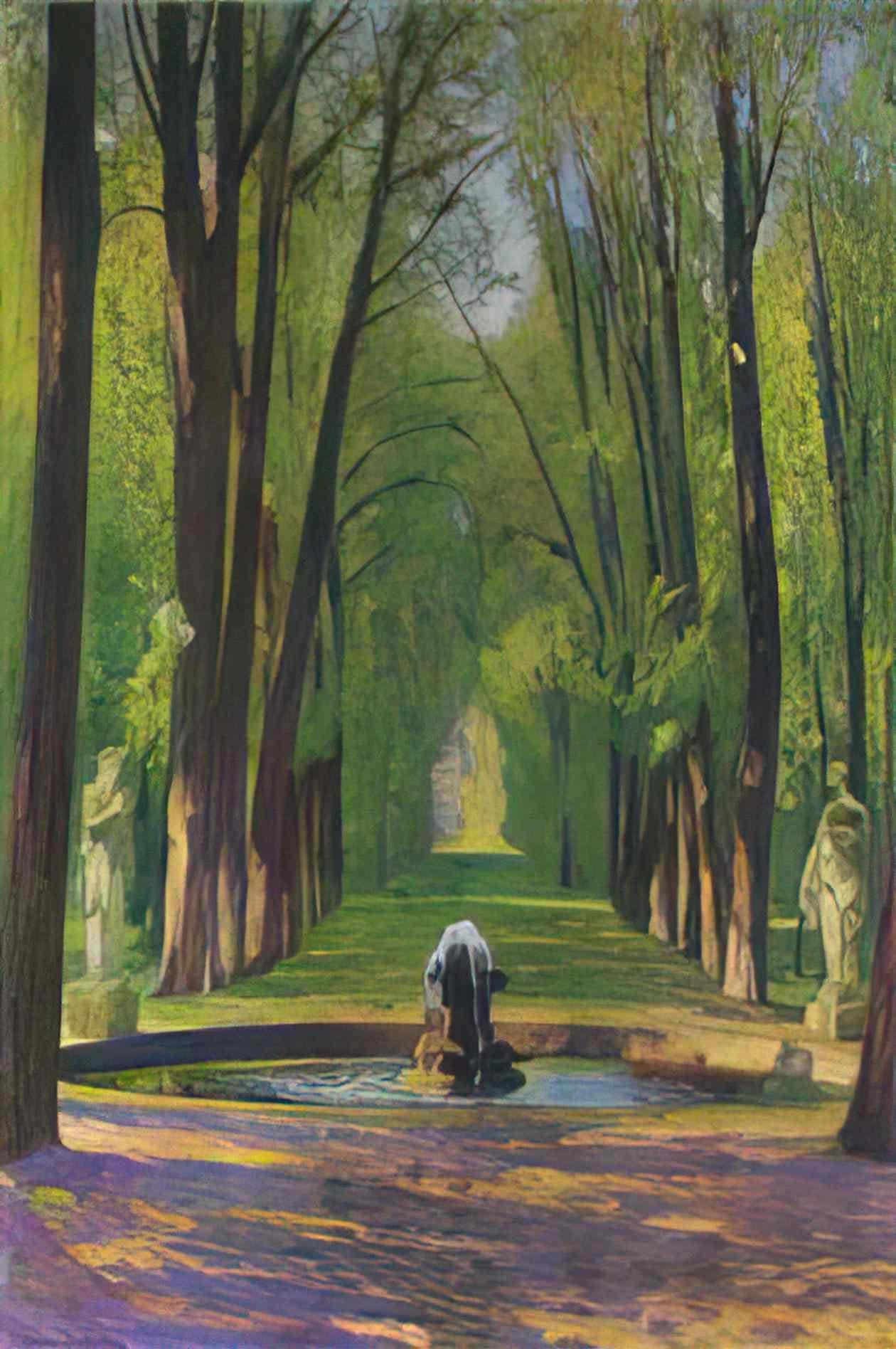 Henri Martin poplars on the edge of vert Art A4 Photo Print