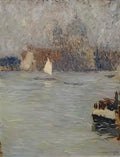 Henri Martin view of venice Art A4 Photo Print