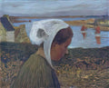 Henri Martin young breton at the seaside Art A4 Photo Print