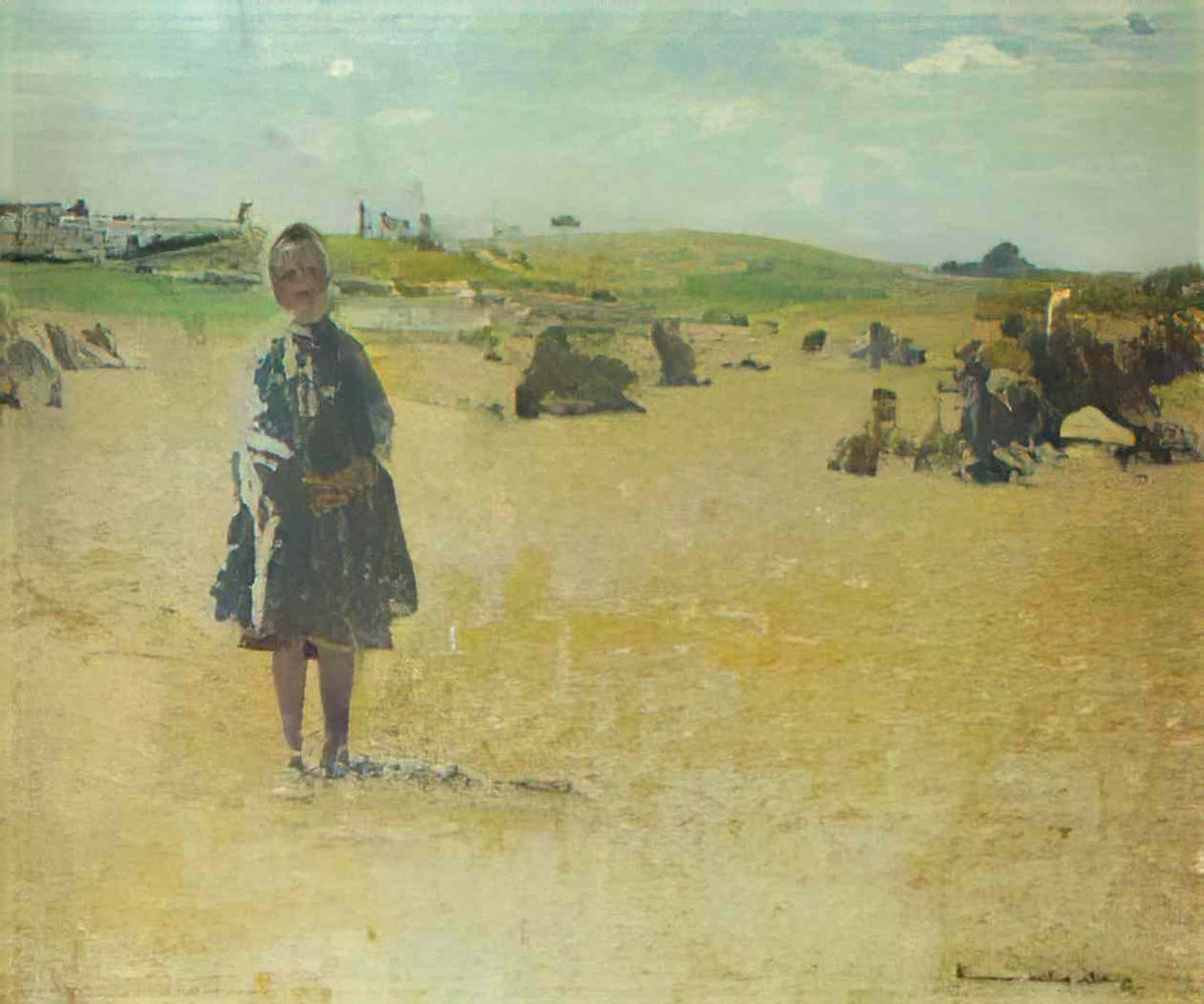 Henri Martin young girl in the fields Art A4 Photo Print
