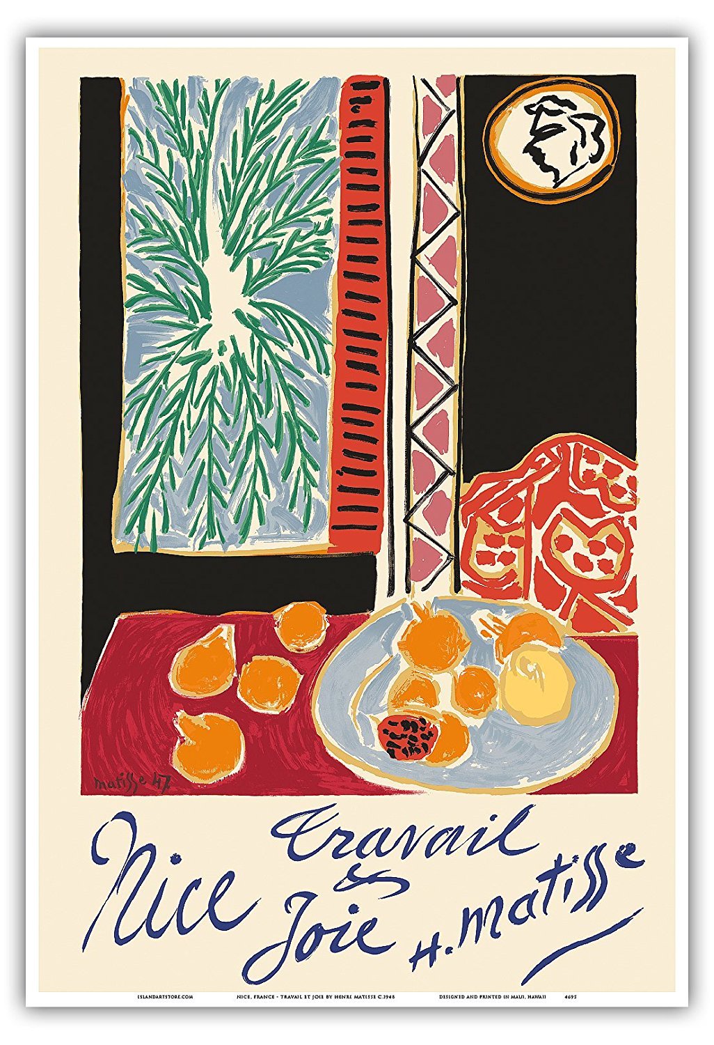 Henri Matisse 1948 Work And Joy Nature Still Life With Pomegranate A4 Photo Print