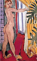 Henri Matisse A Nude Standing Before An Open Door A4 Photo Print