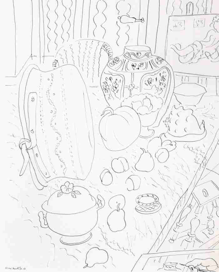 Henri Matisse Bouquet With Hellebores Sketch A4 Photo Print