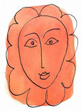 Henri Matisse Face   Flower 1948 Sketch A4 Photo Print
