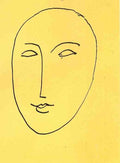 Henri Matisse Face   Mask 1948 Sketch A4 Photo Print A4 Photo Print