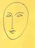 Henri Matisse Face   Mask 1948 Sketch A4 Photo Print