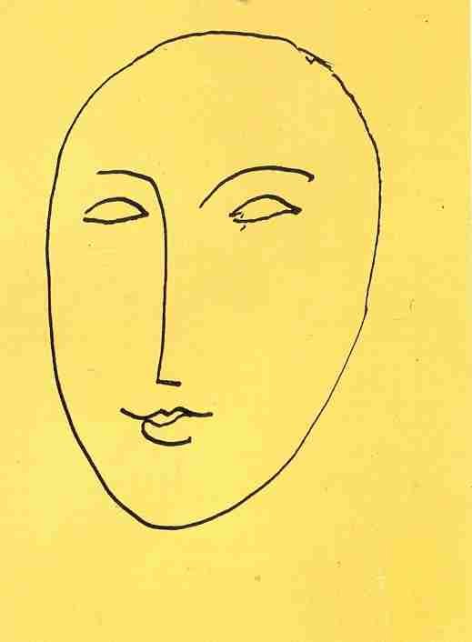 Henri Matisse Face   Mask 1948 Sketch A4 Photo Print