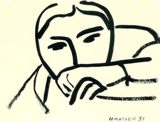 Henri Matisse Face   Mask 1951 2 Sketch A4 Photo Print A4 Photo Print