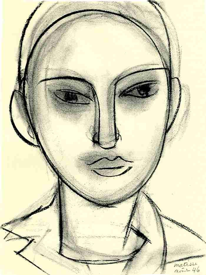 Henri Matisse Face Claude Sketch A4 Photo Print