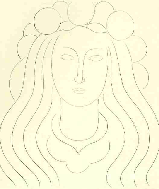Henri Matisse Fata With Hat Of Light, Memory Of Mallarme Sketch A4 Photo Print